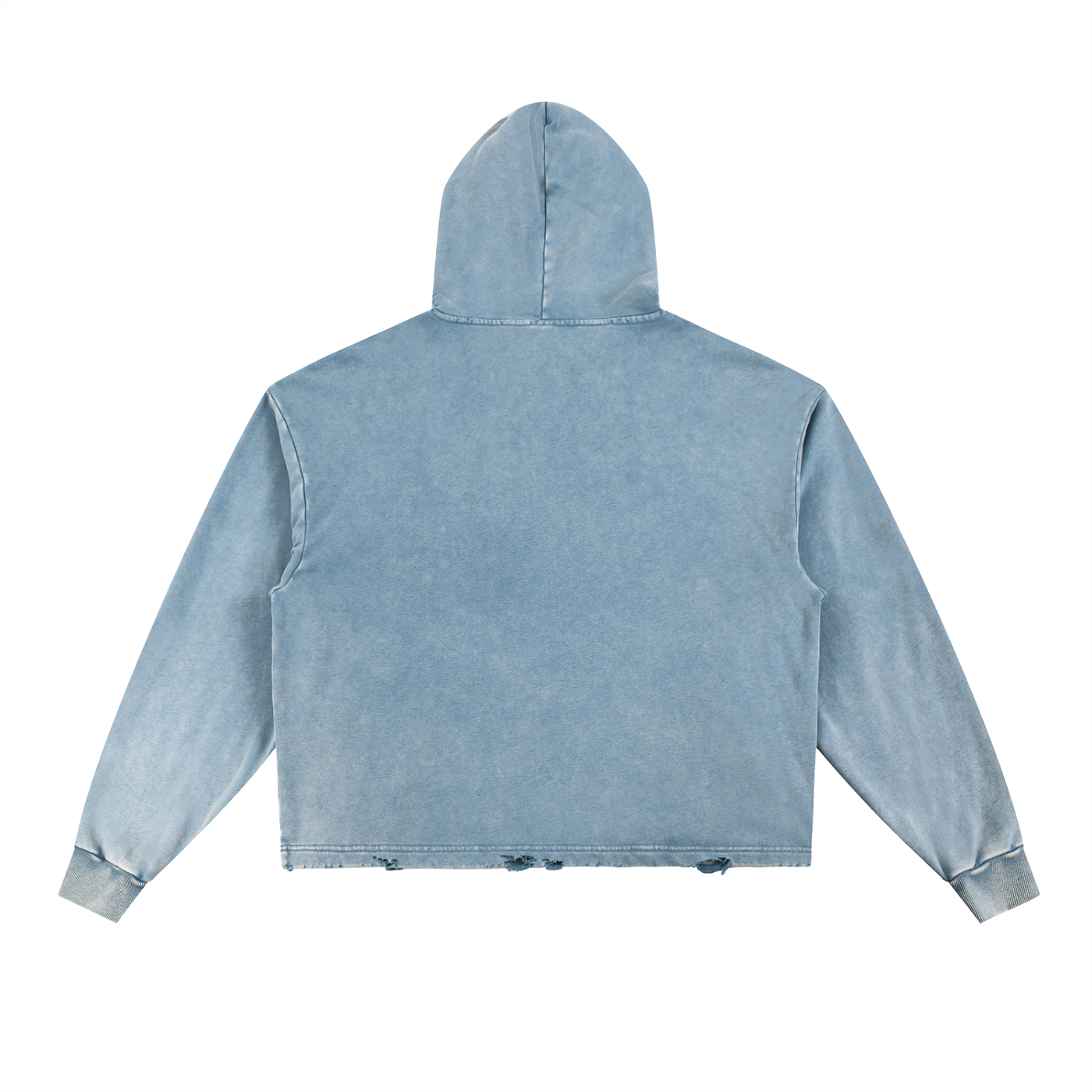 "Desire" Vintage Washed Frayed-Hem Hoodie