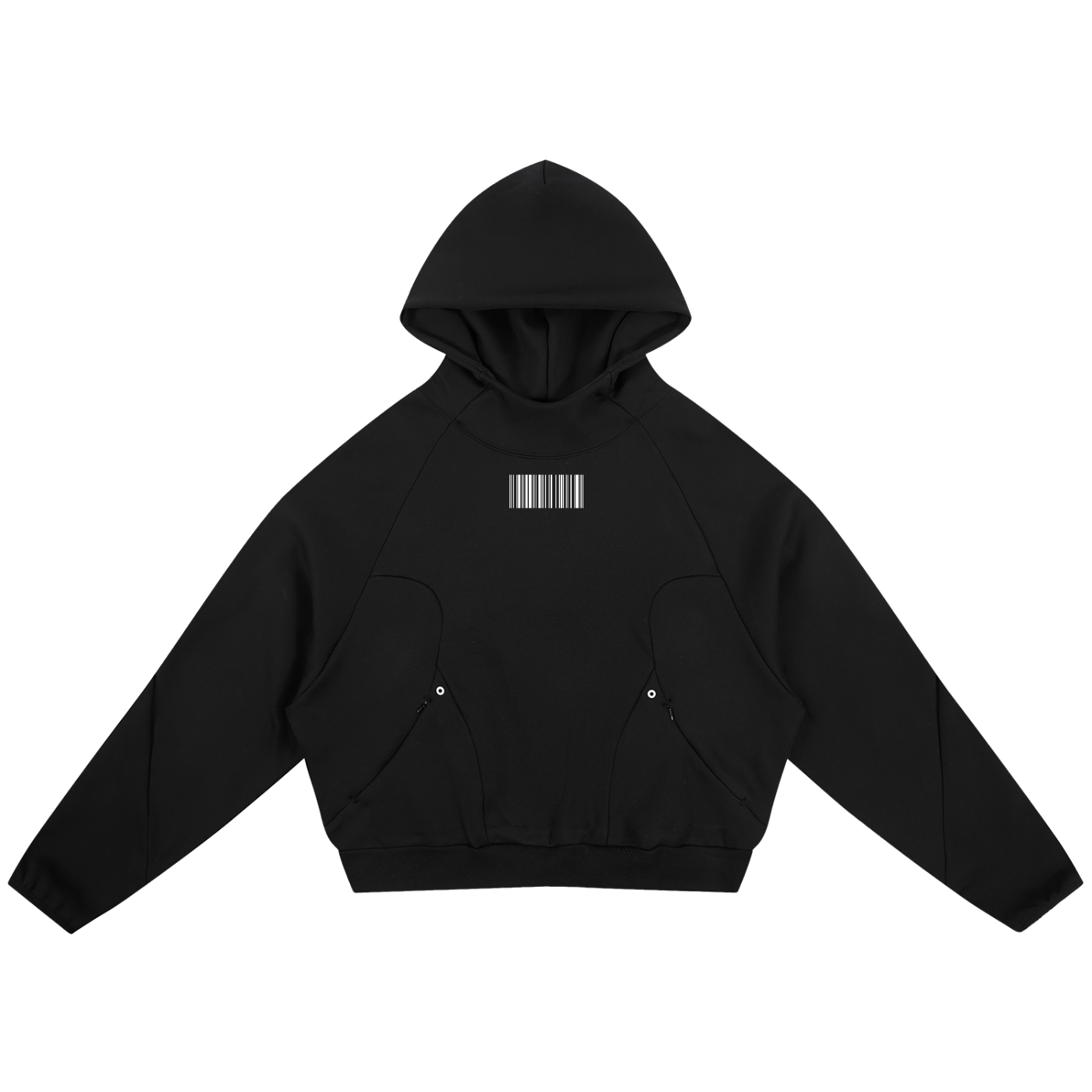 B4RLINE Curved Panel Raglan Hoodie