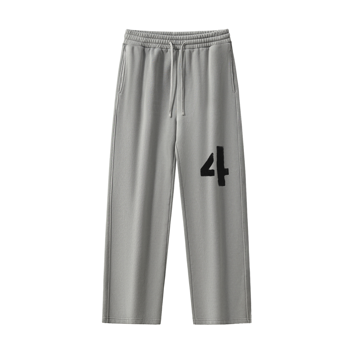 Frayed Enzyme Washed "4" Sweatpants