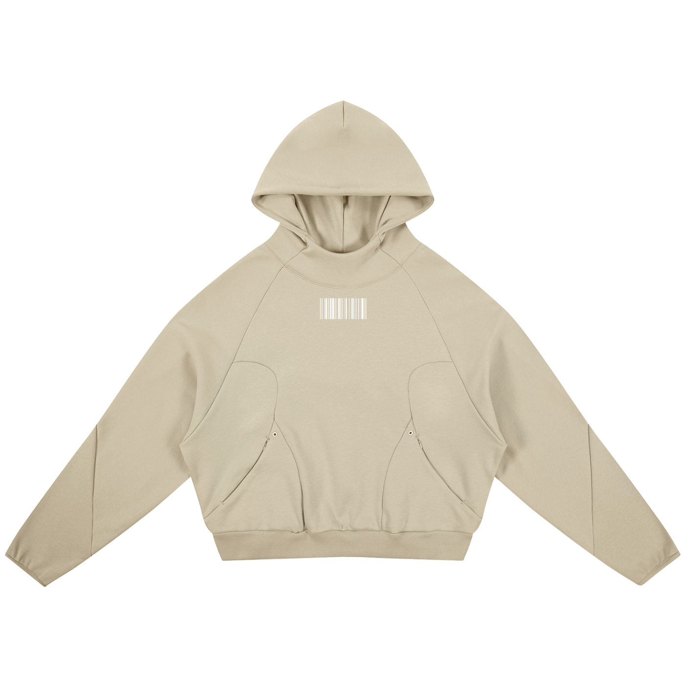 B4RLINE Curved Panel Raglan Hoodie