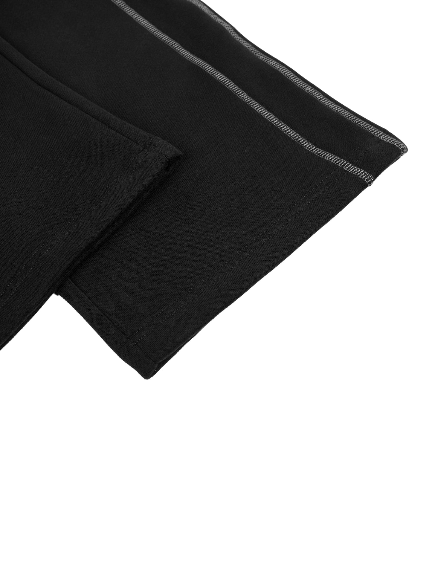 [R] Contrast-Stitched Fleece Sweatpants