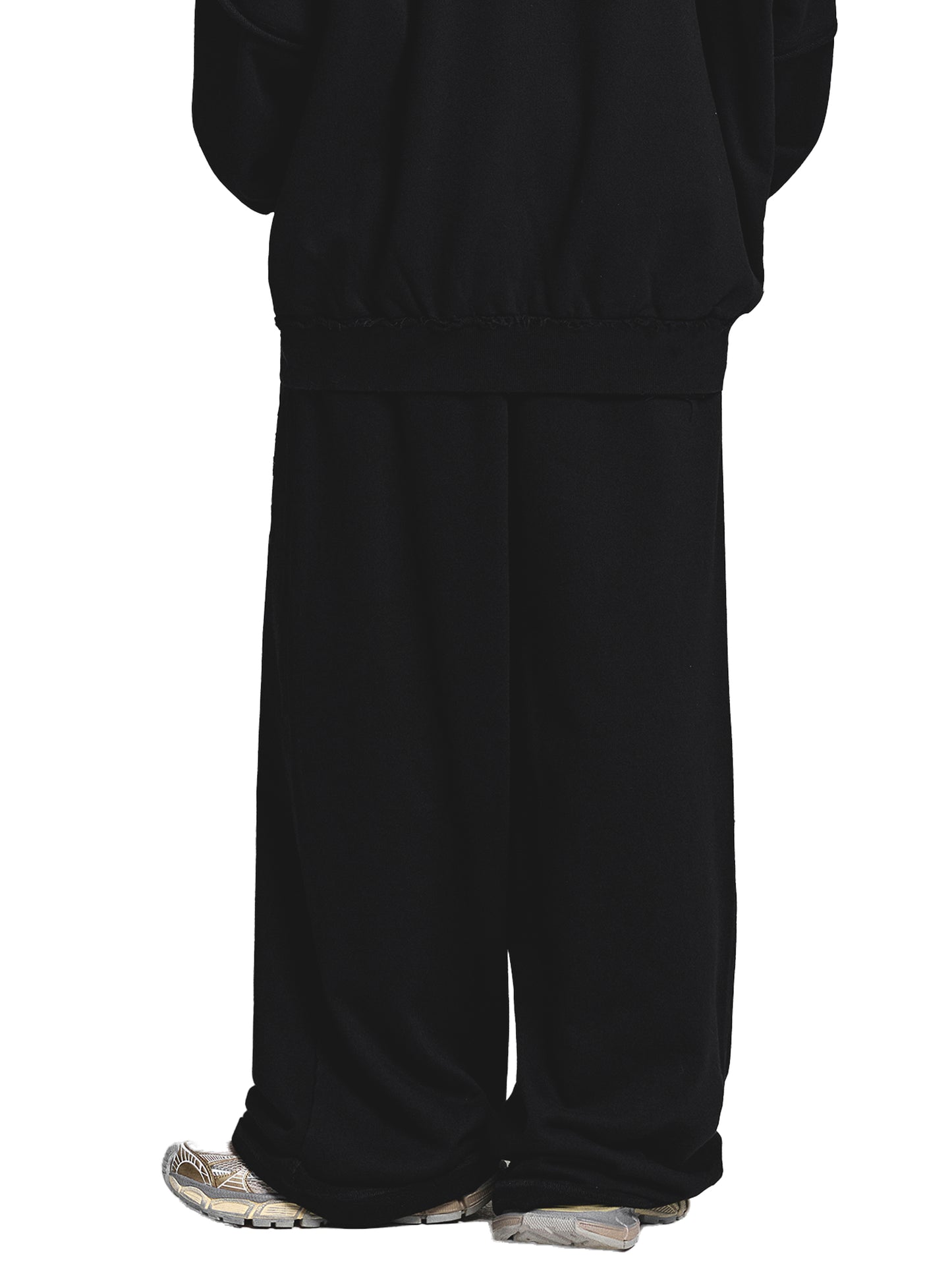 420GSM Snow Washed Designer Raw Edge Sweatpants
